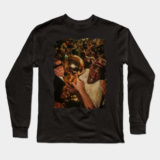 Michael Jordan Cup Long Sleeve T-Shirt by CAH BLUSUKAN